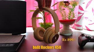 boAt Rockerz 450 Hazel Beige Bluetooth Headset - full Review and Sound test