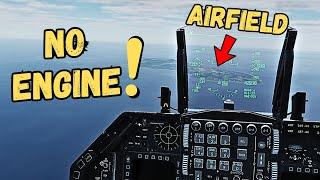 Pushing a Fighter Jet to Its Limits During ENGINE OUT Landing!