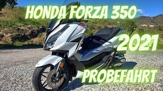 Honda Forza 350 (2021)  Probefahrt, Soundcheck, Walkaround, 0-100 km/h (DEUTSCH/GERMAN) | VLOG128