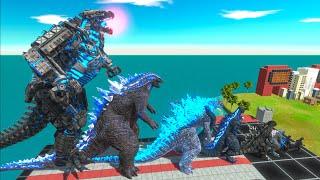 EVOLUTION of NEW ICE MECHAGODZILLA Size Comparison VS Team NEW GIGAN + KONG + SHIMO + DESTOROYAH