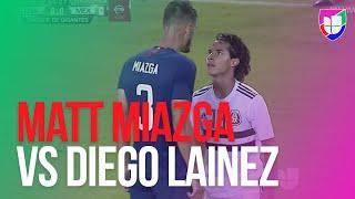 Matt Miazga vs Diego Lainez - Se calentaron los ánimos en el EEUU vs México