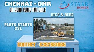 Chennai - Omr️ on road residential plots for sale|DTCP & RERA|