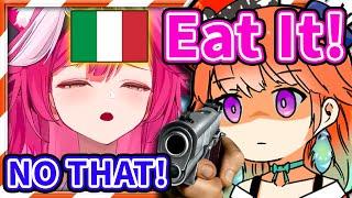 Kiara Triggered Italian Raora with This Dish and Senpai Pressured Her to Eat It 【HololiveEN】