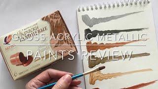 GLOSS ACRYLIC METALLIC PAINTS REVIEW / ЛУЧ АКРИЛ КРАСКИ ГЛЯНЦЕВЫЕ МЕТАЛЛИК ДЛЯ РИСОВАНИЯ ВЫКРАС