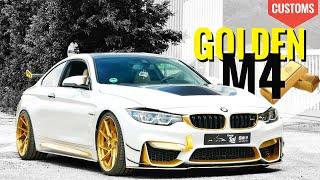 Besitzer vergoldet seinen BMW M4 außen und innen mit Echtgold | Wie viel ist Dein Auto wert? |