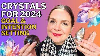 TOP 5 CRYSTALS FOR 2024 // FIVE NEW YEAR CRYSTALS FOR GOAL SETTING INTENTIONS & MANIFESTING