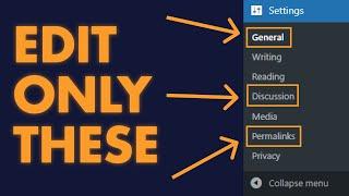 WordPress Settings Tutorial for Beginners, in 3 minutes