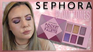 SEPHORA POCKET EYESHADOW PALETTE Plum Tones Review & Swatches | Clare Walch