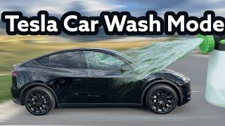 Tesla Model Y Car Wash Mode! How To Wash Your Tesla Model Y!