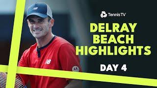 Tommy Paul & Frances Tiafoe Headline Amazing Session of Tennis | Delray Beach 2024 Day 4 Highlights