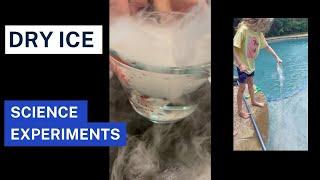 Dry Ice Experiments: Dry Ice in Water, and in the Pool!