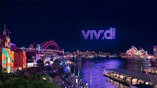 Live stream recording of the Paramount+ Drone show | Vivid Sydney 2022