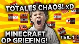 Minecraft Op Grief - TOTALES HACKER CHAOS xD ft. Garkolym [Teil 1]