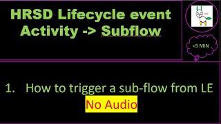 ServiceNow HRSD Human Resource Lifecycle event subflow based activity