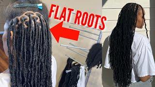 How to get soft locs FLAT!  NEW  METHOD #1. Advanced method !