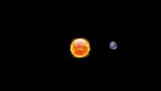 Earth & Moon Orbiting the Sun