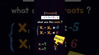 Vieta’s Theorem in 40 Seconds! The Easy Way to Solve Quadratic Equations!