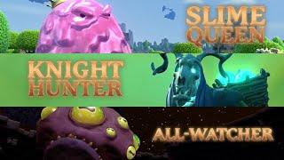 Portal Knights: Killing all the Mini Bosses; Slime Queen, Knight Hunter, All Watcher