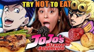 Try Not To Eat - Jojo's Bizarre Adventure (Strawberry Cake, Lamb With Apple Relish, Katsu Sandwich)