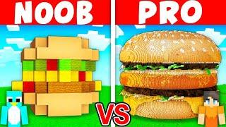 NOOB vs PRO: BIG MAC House Build Challenge in Minecraft