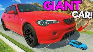 Driving the BIGGEST CAR Ever & Crushing Puny Cars in BeamNG Drive Mods!