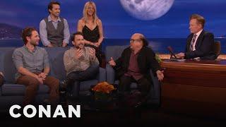 When The “Always Sunny” Cast Met Danny DeVito | CONAN on TBS