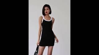 [에이진] 슬림 민소매 미니 원피스 #ootd #fashion #여름코디 #나시원피스 #섹시 #글램 #쿠팡추천 #바캉스룩 #치마 #썸머 #데일리룩 #outfit #데일리템