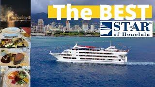 BEST Hawaii Dinner Cruise menu...and FIREWORKS | OAHU