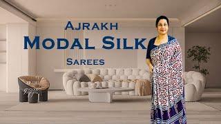 Ep-1101 | Ajrakh Modal Silk Sarees Starts @2950/- |Cloud Dzigns #sarees #onlineshopping  #modalsilk