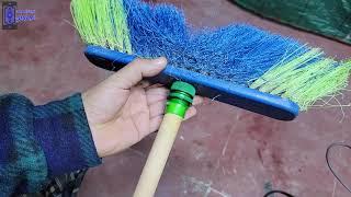 لا ترمي المكنسة المكسورة اصلحها بنفسك بالمنزل = diy crafts simple inventions