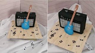 How to make a Guitar and Amp cake | Birthday cake | Cake Tutorial | Sugarpot Delights