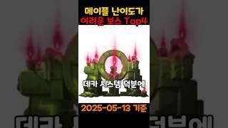 메이플 난이도가 어려운 보스 Top4