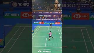 Rajawat's hold flick against Lakshya Sen#badminton #badmintonhighlights #lakshyasen #shorts