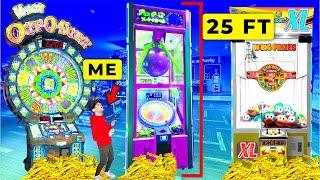 Trapped In Arcade Until I Win EVERY Giant Game Jackpot