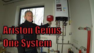 Установка конденсационного газового котел Ariston Genus One System.