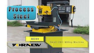 Yornew XK300 Small CNC  Milling Machining Steel Video for CNC teaching