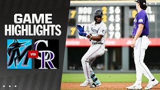 Marlins vs. Rockies Game Highlights (8/26/24) | MLB Highlights