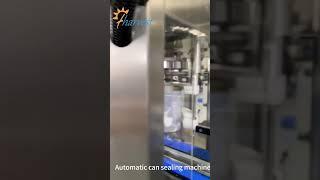 Metal Can Seaming Machine for Powder , Protein powder canning machine，Automatic Can Sealing Machine