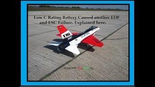 Byron F-16 Jet ESC Failures caused by LOW LiPo "C" ratings with EDF's explained with actual Demos.