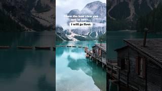 You HAVE TO visit Lake Braies in the Dolomites!  #travelshorts #europetravel #solotravel #italy