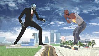 Franklin fight slender man in Indian bike driving 3d game