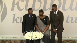 Rwanda's Kagame lays wreath at genocide memorial in Kigali