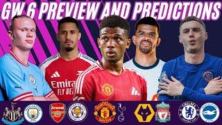 English Premier League Gameweek 6 Preview:Manchester United , Arsenal, Chelsea  in Thrilling Weekend