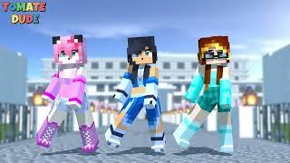 APHMAU FRIENDS  WEREWOLF DANCE CREW | CHICKEN WINGS MEME | GANGNAM STYLE | - Minecraft Animation