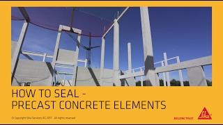 How to apply sealants on precast concrete I