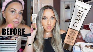 *NEW* $7 COVERGIRL Clean Invisible Foundation REVIEW! HONEST AF