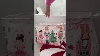 Decorating my daughters bathroom for the holidays #holidaydecor