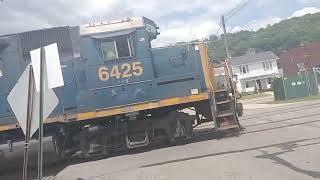 CSX local in Lowellville with friendly crew