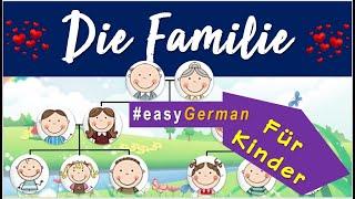 Die Familie: Deutsch lernen !! German lesson: the Family ! Übungen für Kinder !