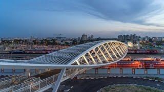 Beersheba station bridge in Israel is shaped like a pair of eyes